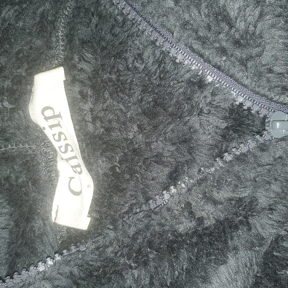 CAISSIP Womens Vest Long Plush Warm Fuzzy Hooded Comforty Sleeveless  Pockets - Picture 2 of 4